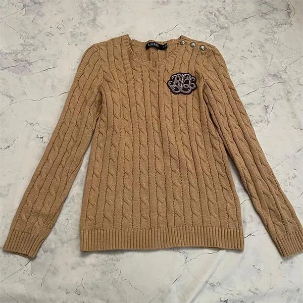 Áo Nỉ Nữ Ralph Lauren Gassed Sweatshirts 200962263005 Màu Nâu Size S