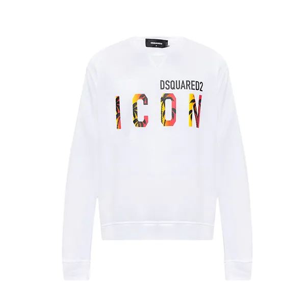 Áo Nỉ Sweater Nam Dsquared2 Icon S79GU0094 Màu Trắng Size S