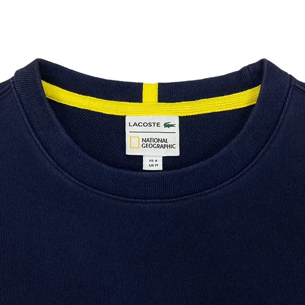 Áo Nỉ Sweater Nam Lacoste Men's Sweatshirt SH6282 6UJ Màu Xanh Navy Size 36