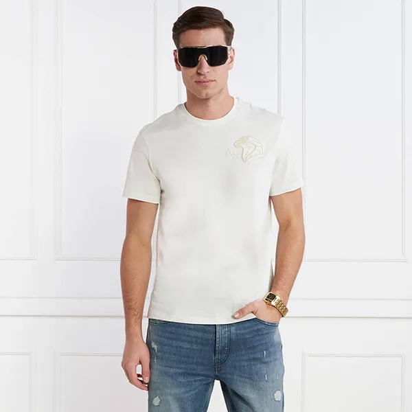 Áo Phông Nam Armani Exchange T-Shirt 3DZTHL ZJ9TZ Màu Trắng Kem Size M