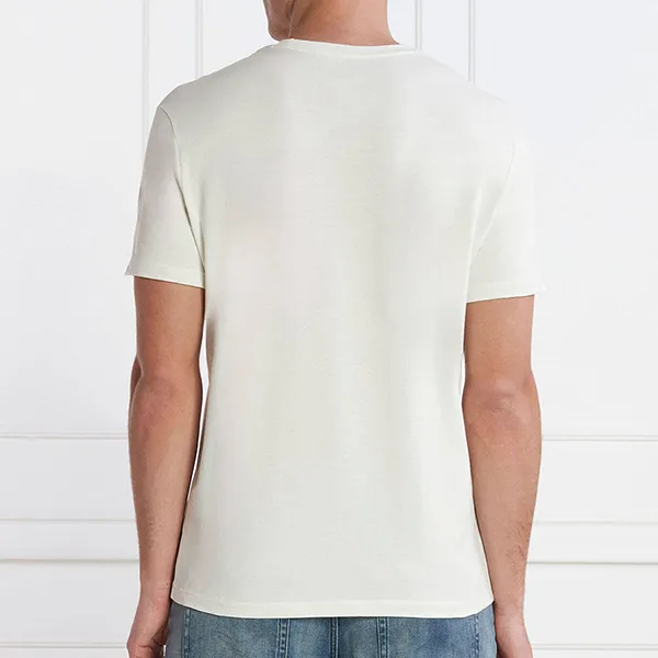 Áo Phông Nam Armani Exchange T-Shirt 3DZTHL ZJ9TZ Màu Trắng Kem Size M