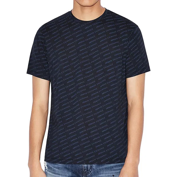 Áo Phông Nam Armani Exchange T-Shirt 7VZTFC ZJH4Z Màu Đen Size M