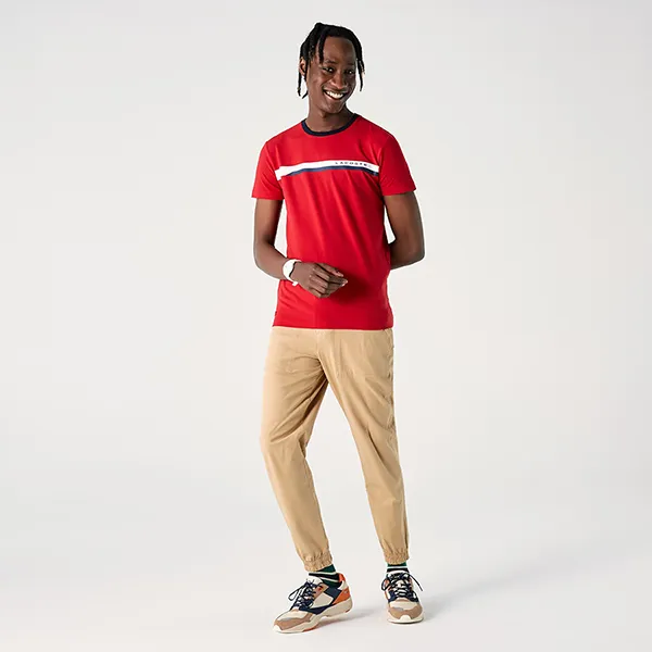 Áo Phông Nam Lacoste Erkek Slim Fit TH0223 Màu Đỏ Size 2