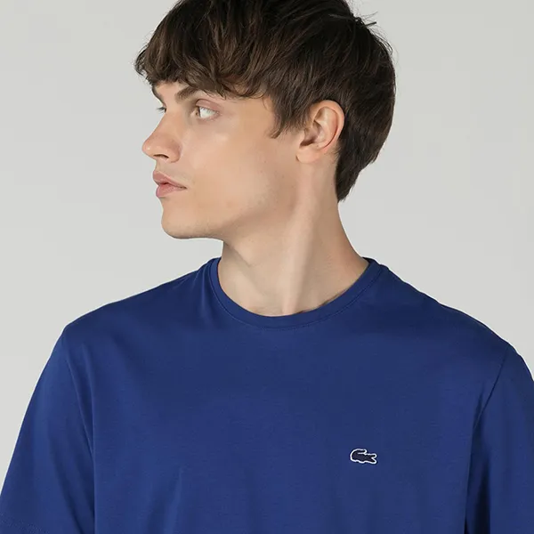 Áo Phông Nam Lacoste Men's Relaxed Fit T-shirt TH2204 04M Màu Xanh Dương Size 3