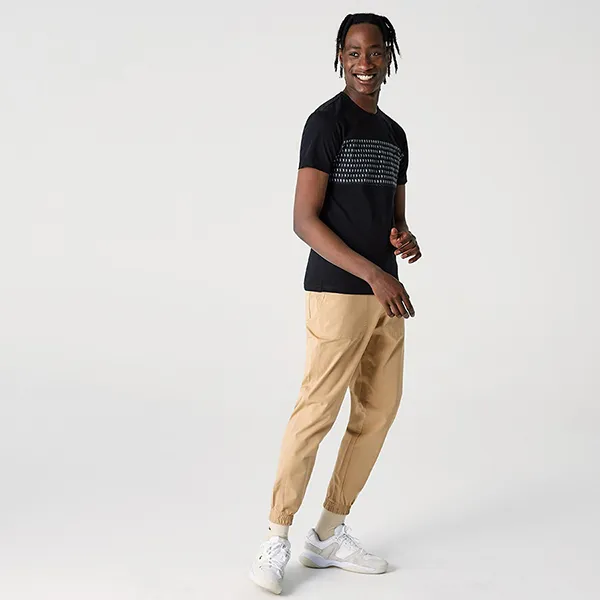 Áo Phông Nam Lacoste Men's Slim Fit TShirt TH0229-29S Màu Đen Size 3