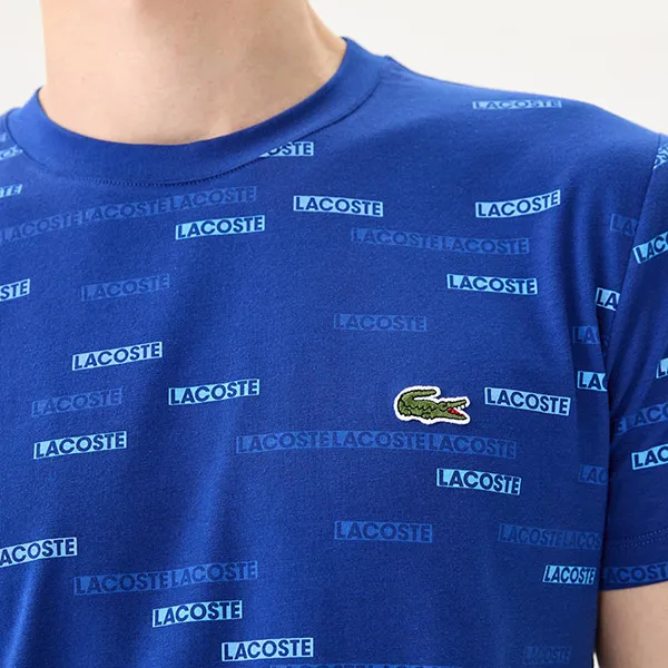 Áo Phông Nam Lacoste Men's T-shirt TH2315 15M Màu Xanh Blue Size 3