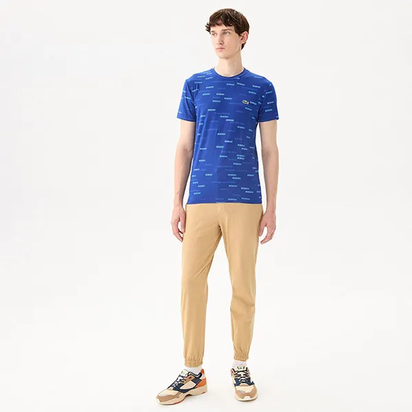 Áo Phông Nam Lacoste Men's T-shirt TH2315 15M Màu Xanh Blue Size 3