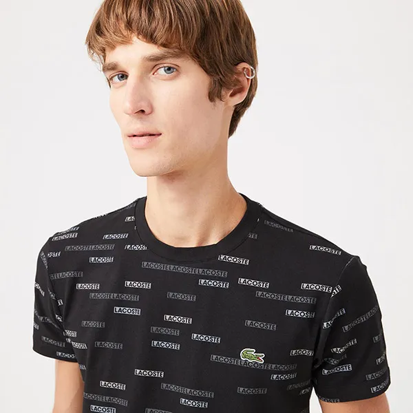 Áo Phông Nam Lacoste Men's T-shirt TH2315 15S Màu Đen Size 3