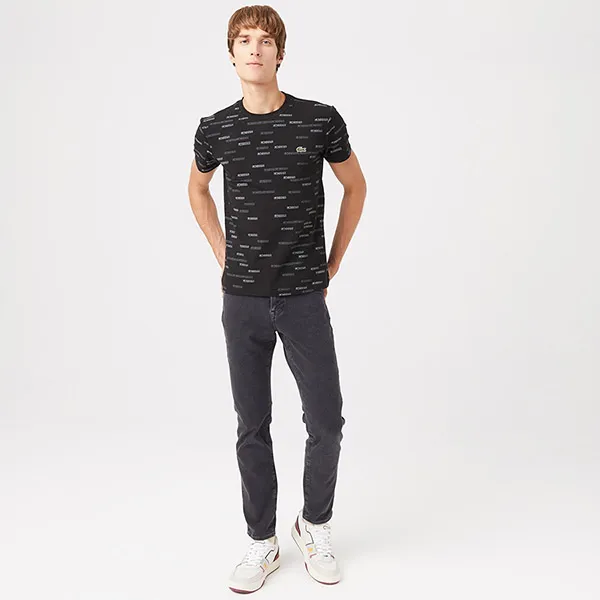 Áo Phông Nam Lacoste Men's T-shirt TH2315 15S Màu Đen Size 3