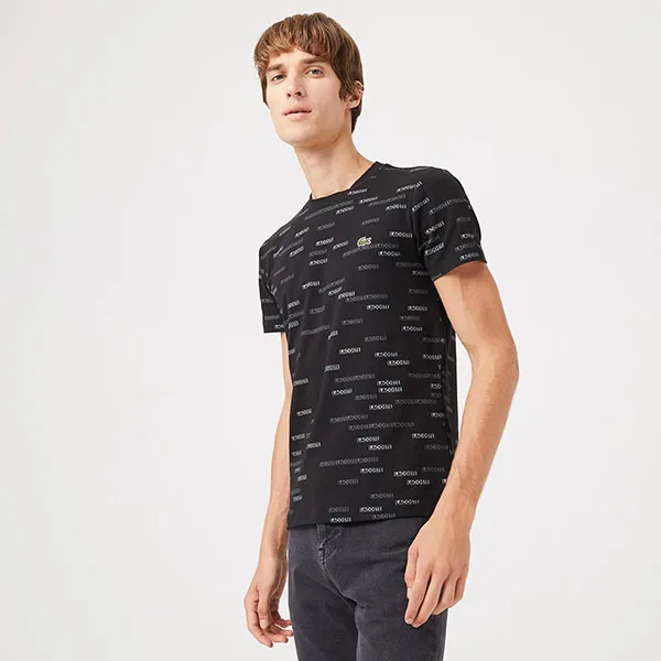 Áo Phông Nam Lacoste Men's T-shirt TH2315 15S Màu Đen Size 3