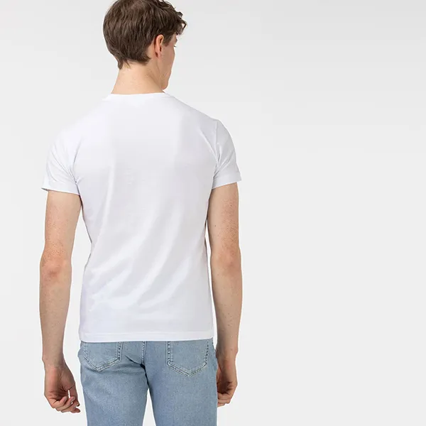 Áo Phông Nam Lacoste T-Shirt TH0102 02B Màu Trắng Size 2