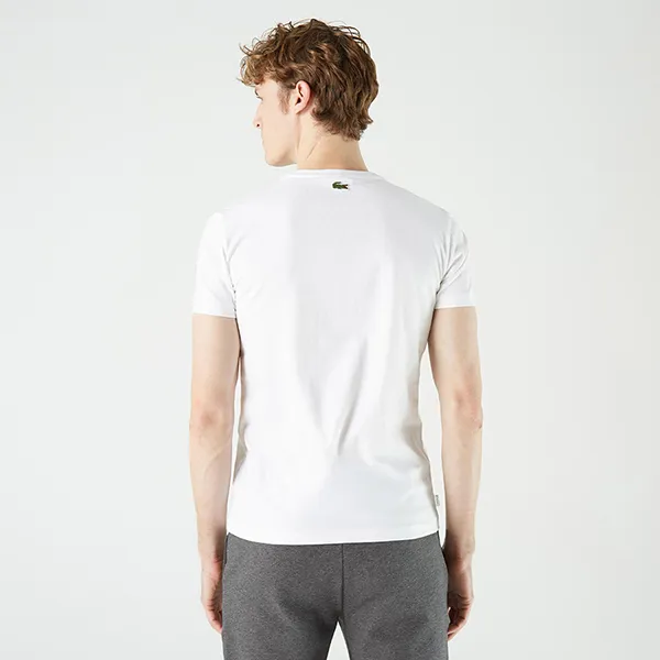 Áo Phông Nam Lacoste T-Shirt TH0208 08B Màu Trắng Size 2