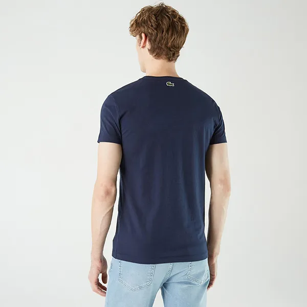 Áo Phông Nam Lacoste T-Shirt TH0208 08L Màu Xanh Navy Size 2