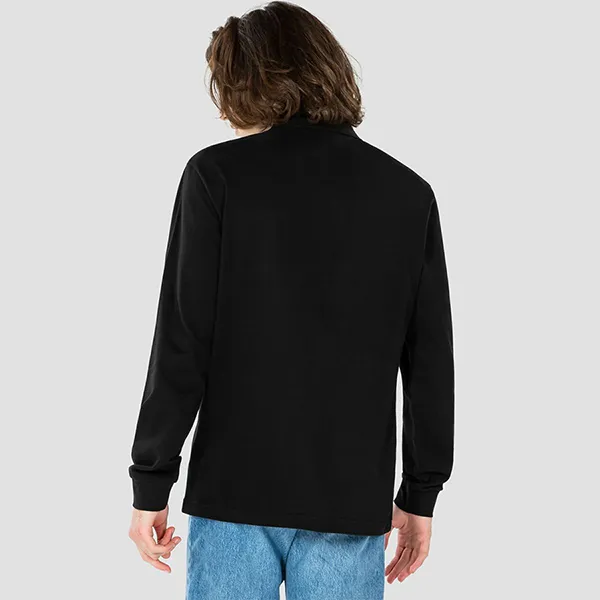 Áo Polo Dài Tay Nam Lacoste Men's Basic Long Sleeve Polo PH732E-031 Màu Đen Size 4