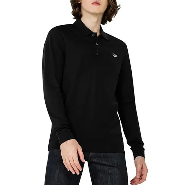 Áo Polo Nam Lacoste Common Daily Long-Sleeved Shirt DH2883 Màu Đen Size 2