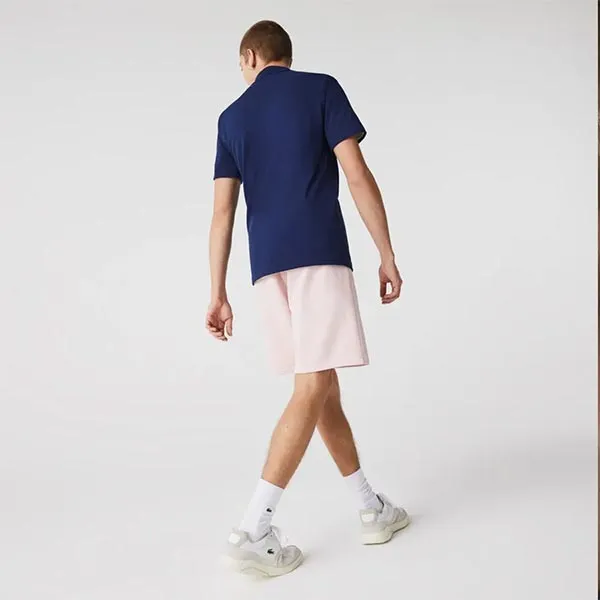 Áo Polo Lacoste Men’s Slim Fit Embroidered Crocodile Cotton Piqué Polo PH9733-51 Màu Xanh Navy Size 3