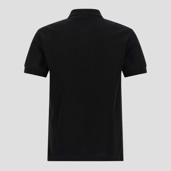 Áo Polo Nam Burberry Black With Logo Embroidered 81161831 Màu Đen Size M