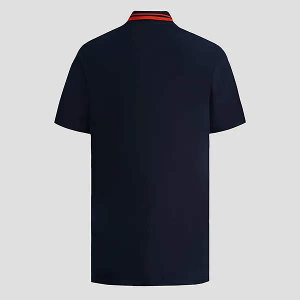 Áo Polo Nam Dolce & Gabbana D&G Cotton Pique Logo Applique G8OS1Z FU7EN B0665 Màu Xanh Navy Size 44