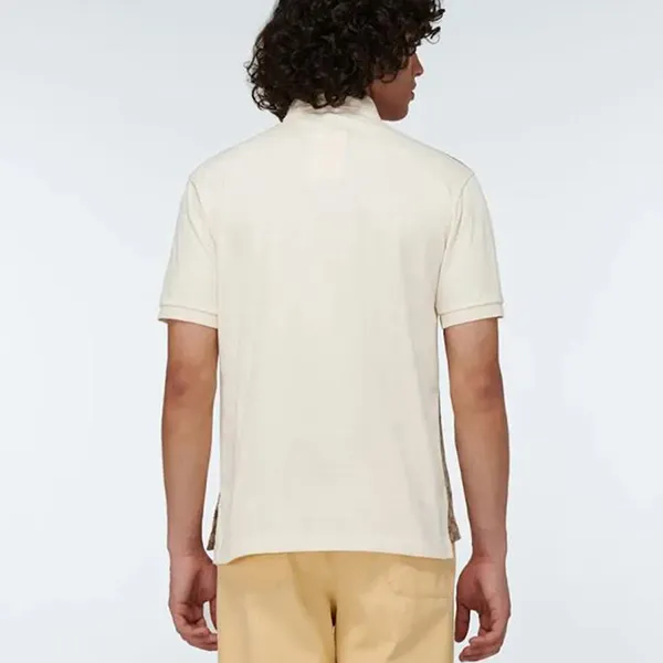 Áo Polo Nam Gucci GG Silk And Cotton Jacquard Shirt Màu Be Nâu Size XS