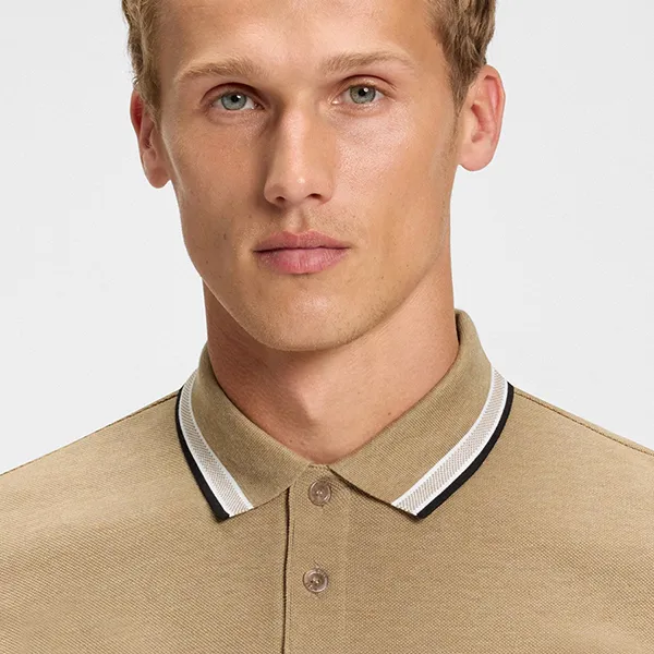 Áo Polo Nam Hugo Boss Cotton Polo Shirt 50469055 266 Màu Beige Size L