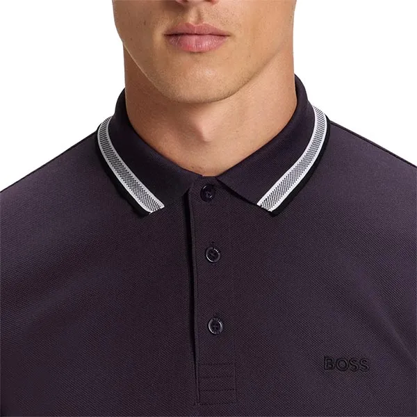 Áo Polo Nam Hugo Boss Paddy Polo Shirt In Cotton Piqué 50469055 517 Màu Xanh Than Size M