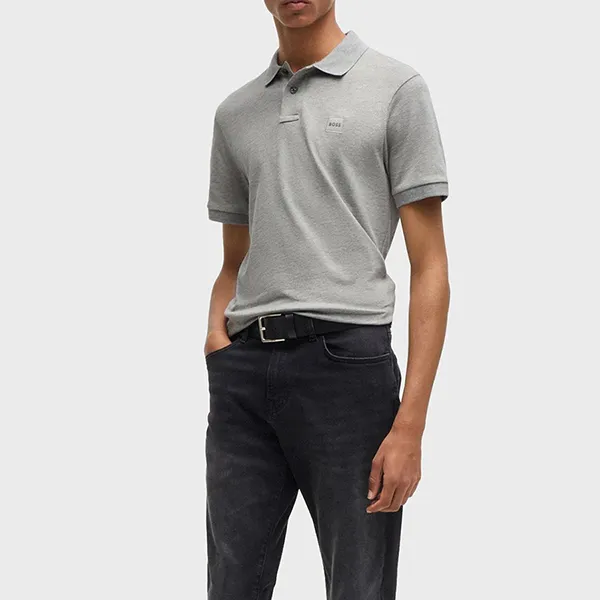 Áo Polo Nam Hugo Boss Passenger Polo Shirt 50507803 051 Màu Xám Size S