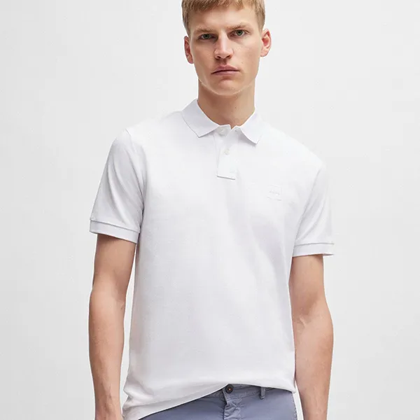 Áo Polo Nam Hugo Boss Passenger Polo Shirt 50507803 100 Màu Trắng Size S