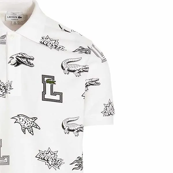Áo Polo Nam Lacoste Classic PH1421001 Màu Trắng Size 4