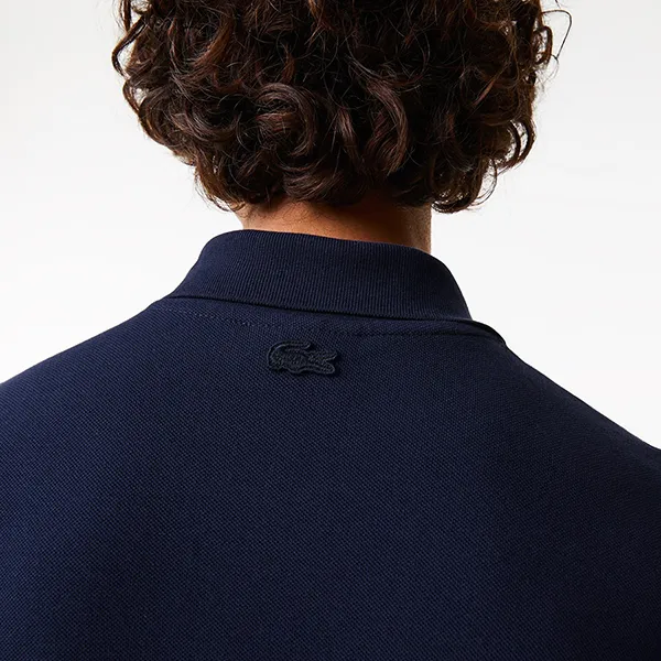 Áo Polo Nam Lacoste Contrast Placket And Crocodile Badge PH146551166 PC02 Màu Xanh Navy Size 2
