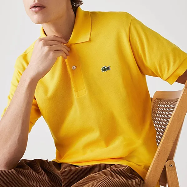 Áo Polo Nam Lacoste Men’s Classic Fit Basic L1212-51G-US3 Màu Vàng Size 3