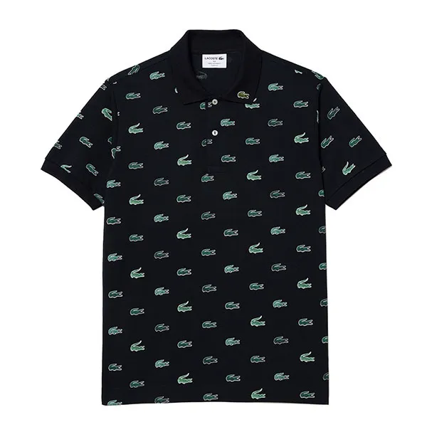 Áo Polo Nam Lacoste Men's Classic Fit Multi Croc Original L.12.12 PH3562 00 HDE Màu Xanh Đen Size L
