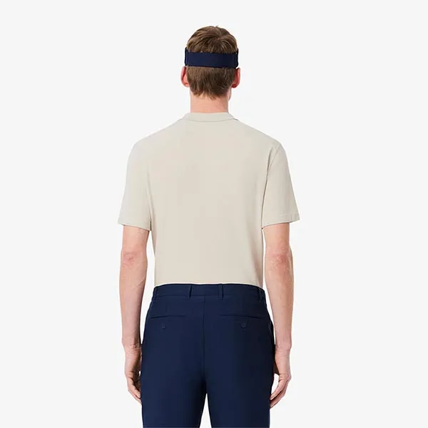 Áo Polo Nam Lacoste Men's Golf Polo Shirt Short Sleeve AH934110 ZAM Màu Be Size 3