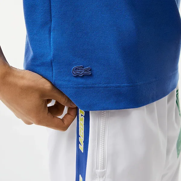 Áo Polo Nam Lacoste Men's Organic Cotton Piqué PH1369 K1Q Màu Xanh Dương Size 6