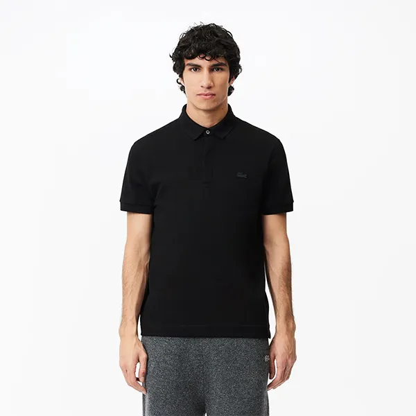 Áo Polo Nam Lacoste Men's Paris Regular Fit Stretch Piqué PH5522 031 Màu Đen Size 4