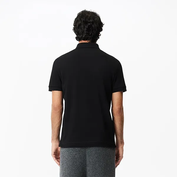 Áo Polo Nam Lacoste Men's Paris Regular Fit Stretch Piqué PH5522 031 Màu Đen Size 4
