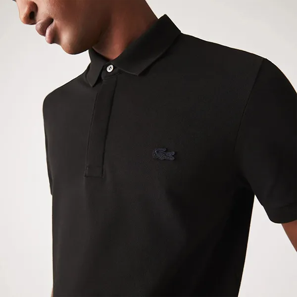 Áo Polo Nam Lacoste Men's Paris Regular Fit Stretch Piqué PH5522 031 Màu Đen Size 4