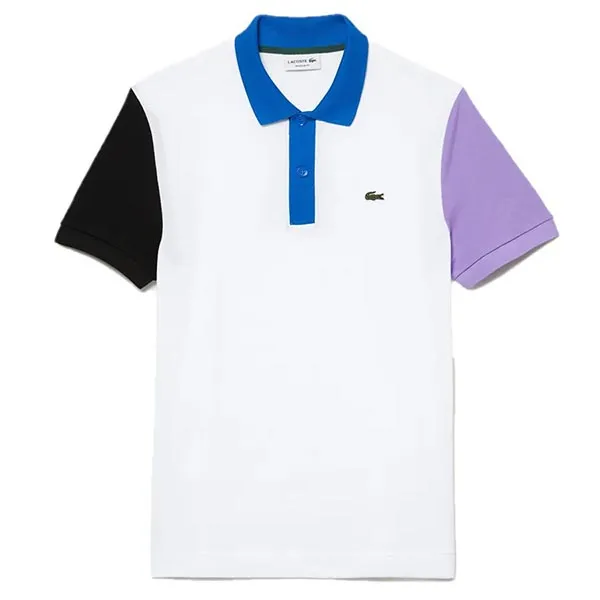 Áo Polo Nam Lacoste Men's Regular Fit Colorblock Cotton Petit Piqué PH9536 LUC Màu Trắng Size 3