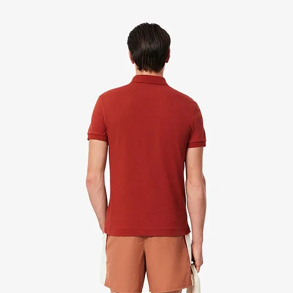 Áo Polo Nam Lacoste Men's Regular Fit Paris Stretch Piqué Polo PH5522 51 AFS Màu Nâu Size 4