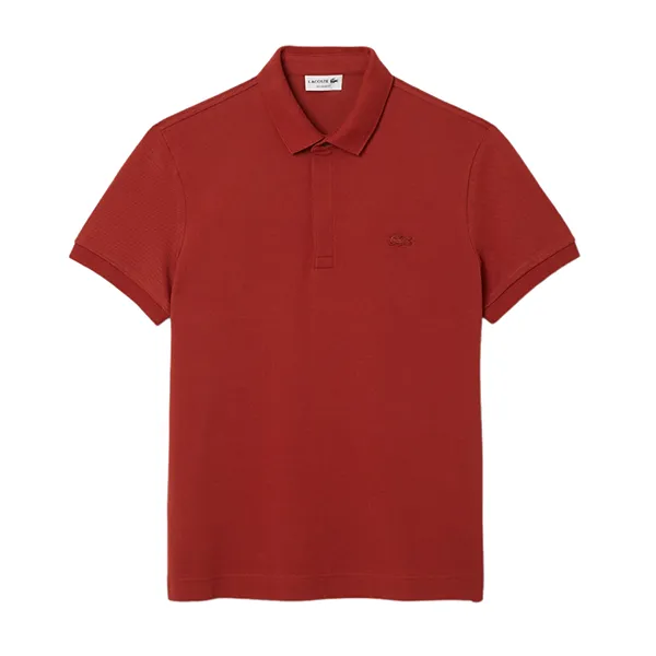 Áo Polo Nam Lacoste Men's Regular Fit Paris Stretch Piqué Polo PH5522 51 AFS Màu Nâu Size 4