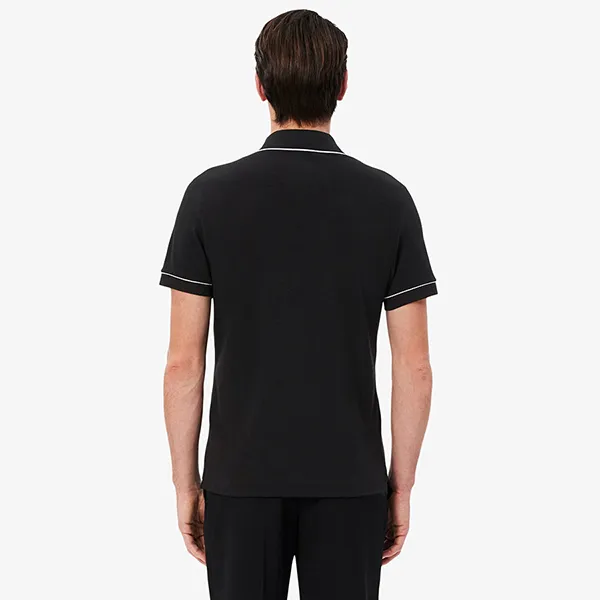 Áo Polo Nam Lacoste Men's Regular Fit Paris Stretch Piqué Polo PH8184 51 031 Màu Đen Size 4