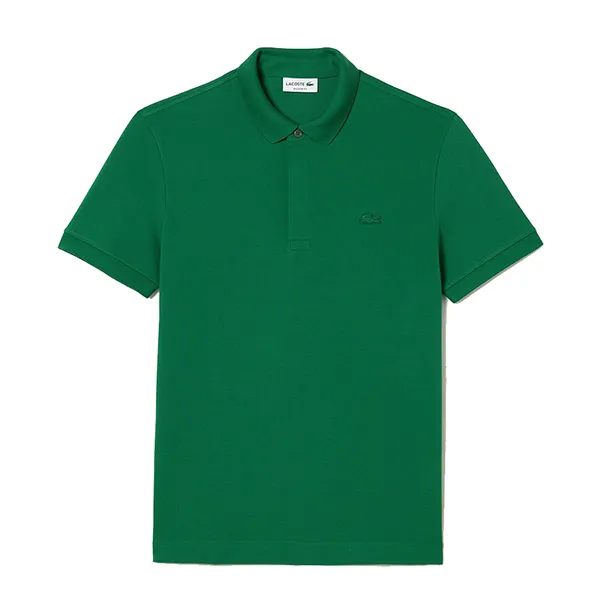 Áo Polo Nam Lacoste Regular Fit Polo Collar Casual T-shirt Màu Xanh Green Size 2