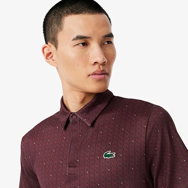 Áo Polo Nam Lacoste Regular Fit UV Protect Golf Polo Shirt DH5175 00 IE2 Màu Đỏ Size XS