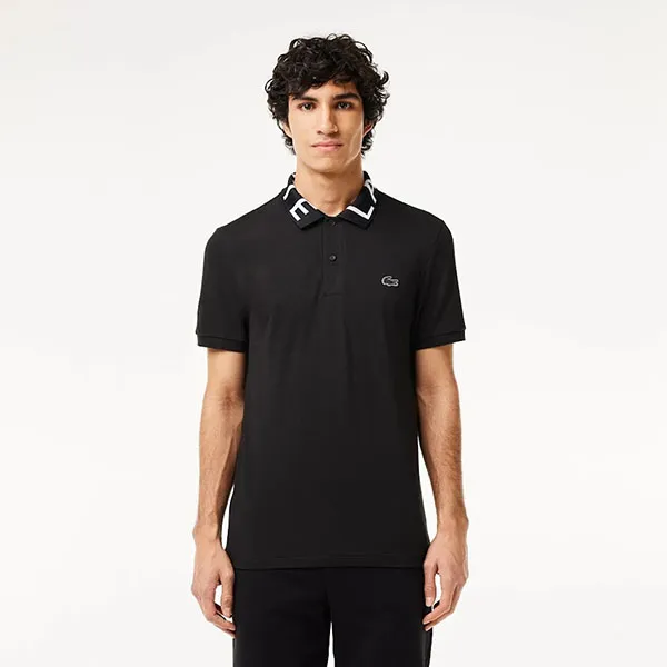 Áo Polo Nam Lacoste Slim Fit Movement Piqué PH7495 51 031 Màu Đen Size XL