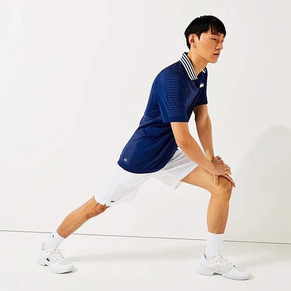Áo Polo Nam Lacoste Sport Breathable Seamless Regular Fit DH6930 EMJ Màu Xanh Dương Size 3