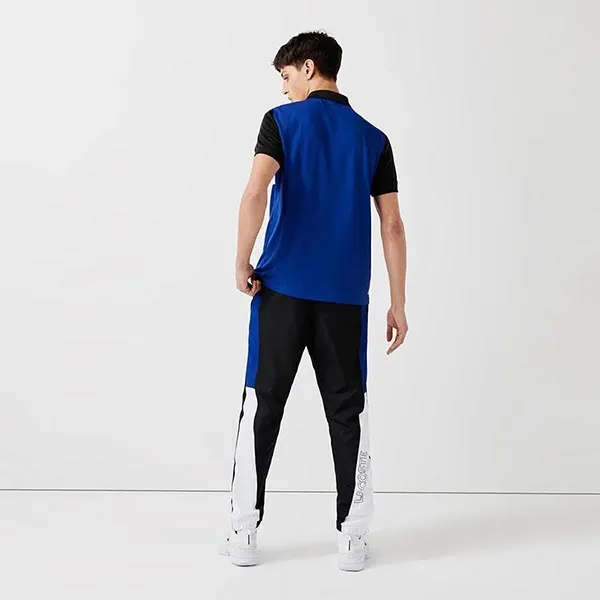 Áo Polo Nam Lacoste Sport Graphic Breathable And Resistant Piqué Polo Shirt DH0840 51 AXU Phối Màu Size 3
