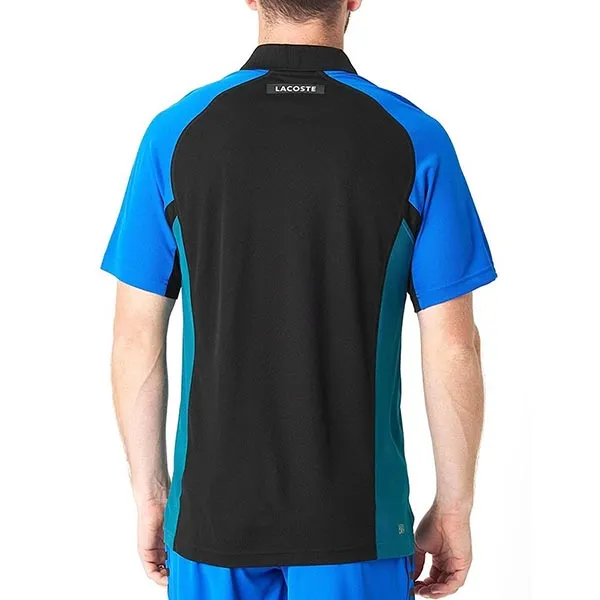 Áo Polo Nam Lacoste Sport Regular Fit Polo Shirt Negro DH9265 Màu Xanh Size 2