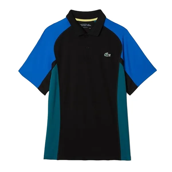 Áo Polo Nam Lacoste Sport Regular Fit Polo Shirt Negro DH9265 Màu Xanh Size 2
