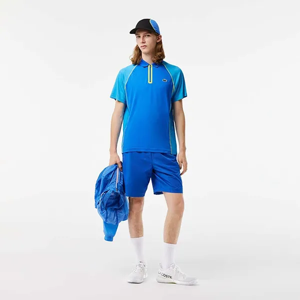 Áo Polo Nam Lacoste Ultra-Dry Tennis DH5046 AW9 Màu Xanh Blue Size 2