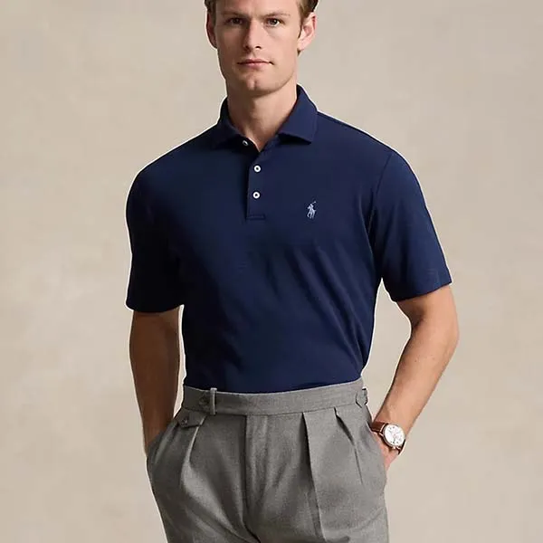 Áo Polo Nam Ralph Lauren Classic Fit Soft Cotton Polo Shirt 710660637006 Màu Xanh Navy Size S