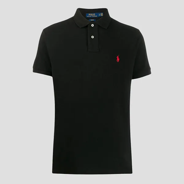 Áo Polo Nam Ralph Lauren Embroidered Logo In Black 710795080006 Màu Đen Size S